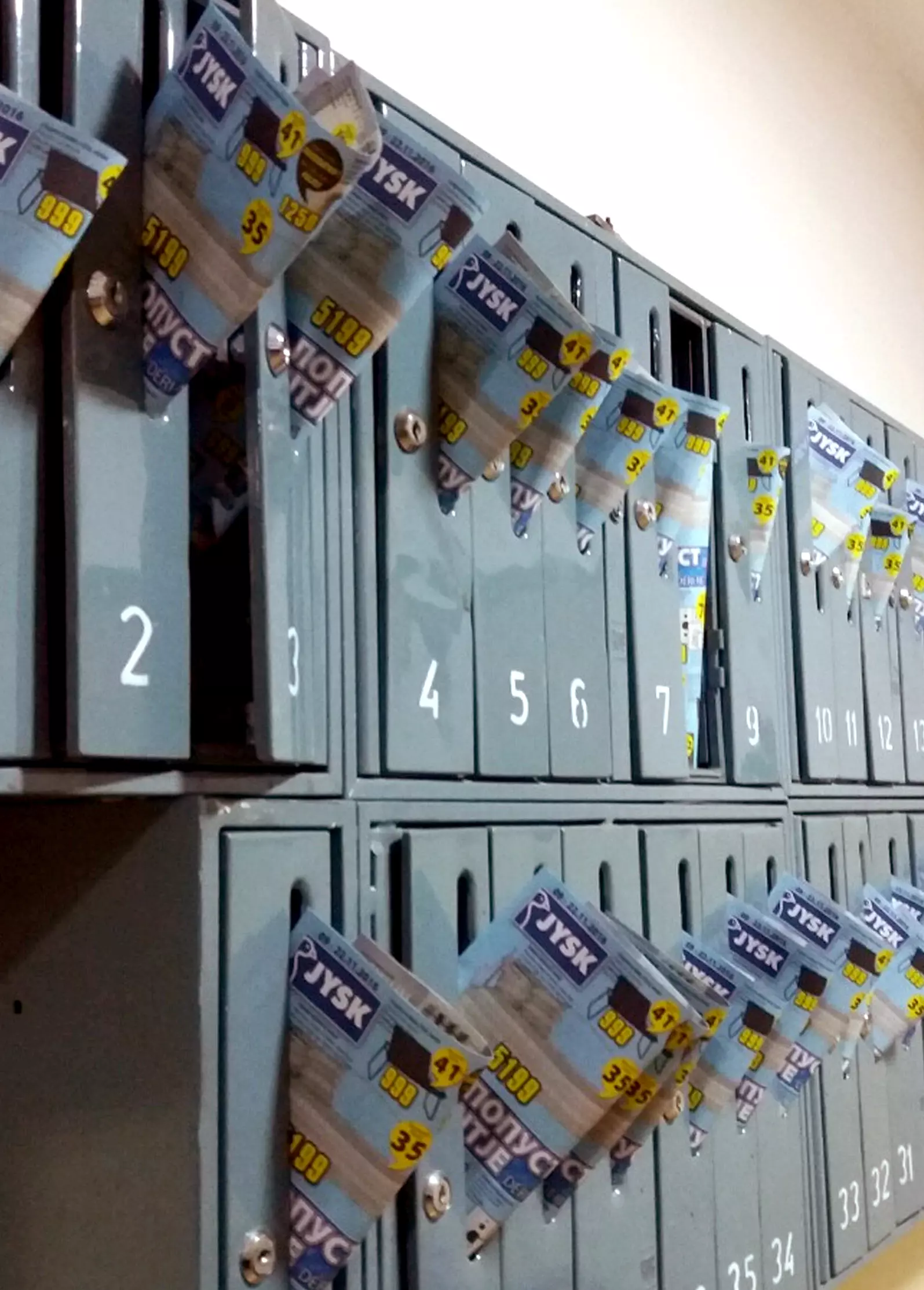 volantini in cassette postali